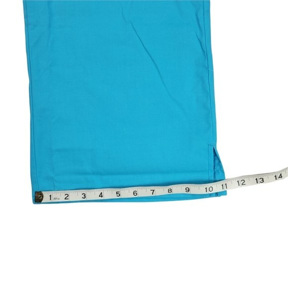 Code Happy Womens Drawstring Scrub Pants, Turquoise Blue, L, New With Tags, NWT - Picture 8 of 13